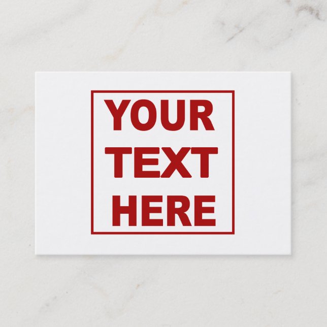 Faites-lui vous-même les cartes de visite faits (Devant)