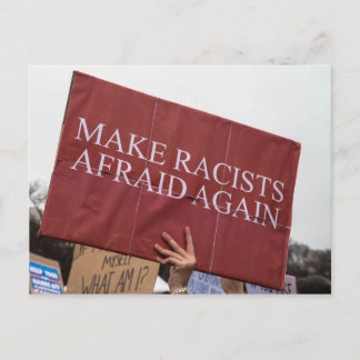 Faites peur aux racistes une nouvelle carte postal