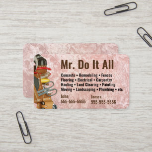 Faites tout Carte de visite Handyman
