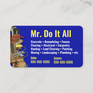 Faites tout Carte de visite Handyman