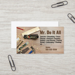 Faites tout Carte de visite Handyman