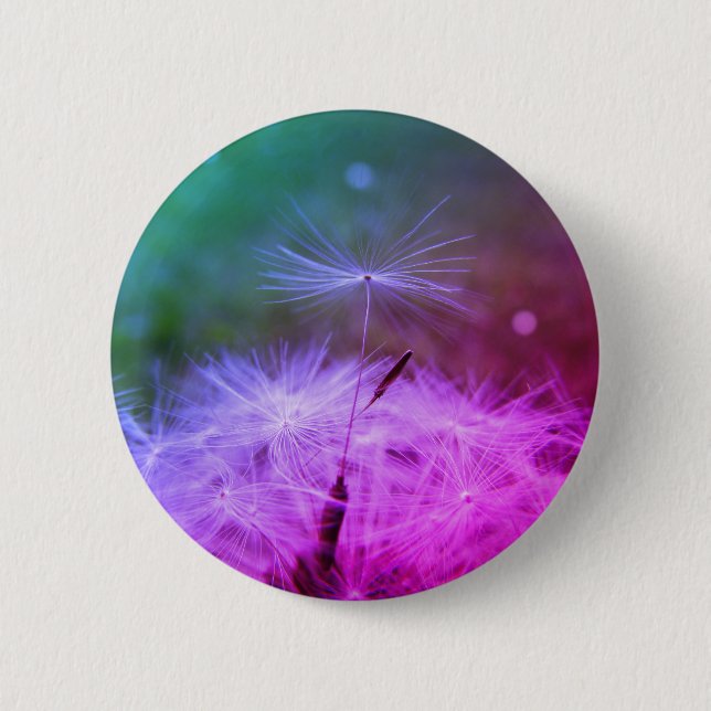 Faites un badge d'horloge dandilion souhait (Devant)