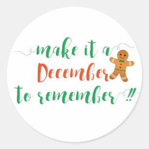 FAITES UN DÉCEMBRE À RAPPELER - Sticker de Noël