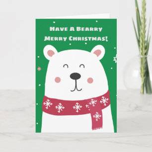 Faites Un Joyeux Noël À La Porte ! Carte de Noël