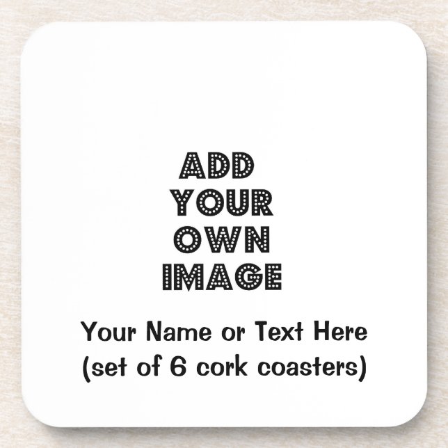 Faites vos propres dessous de verre faits sur (Devant)