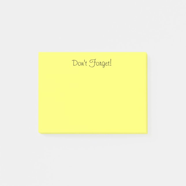 Faites vos propres notes de post-it dans votre (Devant)