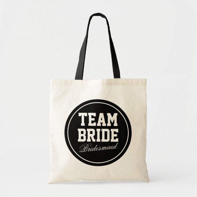 Faites vos propres sacs fourre-tout Team Bride | m (Devant)