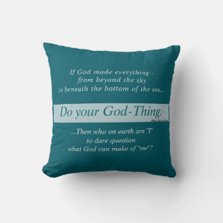Faites Votre Chose Coussin Jetable 16x16 recto-ver