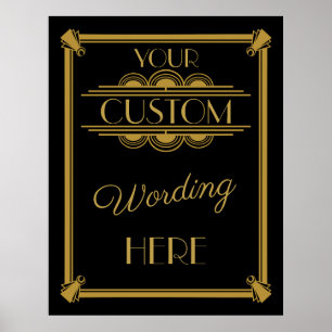 Faites votre propre affiche Art Déco Gatsby