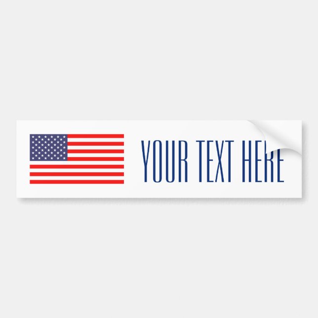 Faites votre propre autocollant patriotique usa fl (Devant)