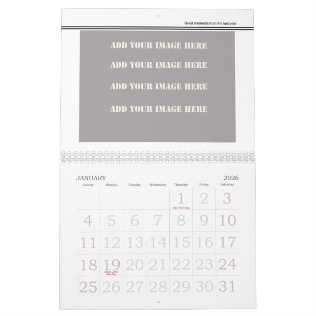 Faites votre propre calendrier 2012 de voyage (Jan 2026)