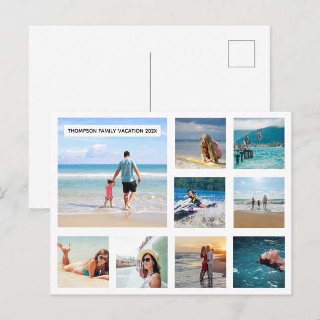 Faites votre propre carte postale avec vos photos  (Devant / Derrière)