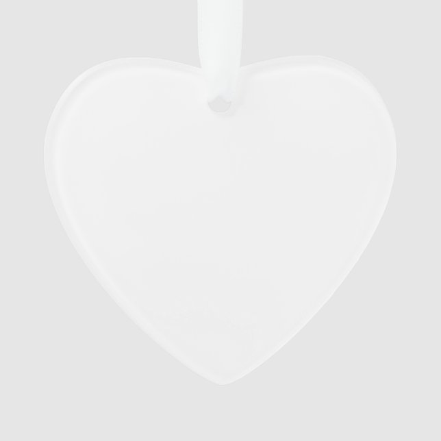 Faites votre propre ornement en forme de coeur (devant)