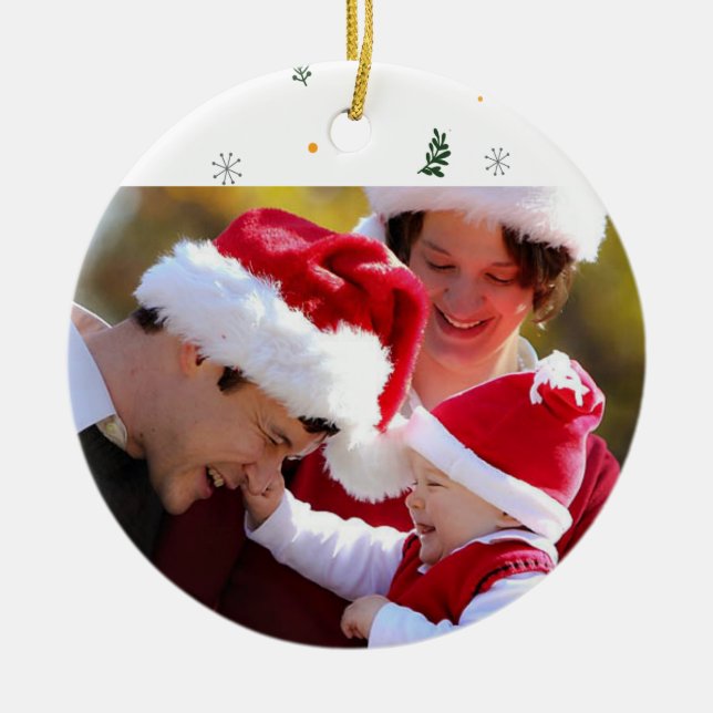 Faites votre propre ornement photo garde Noël (Devant)