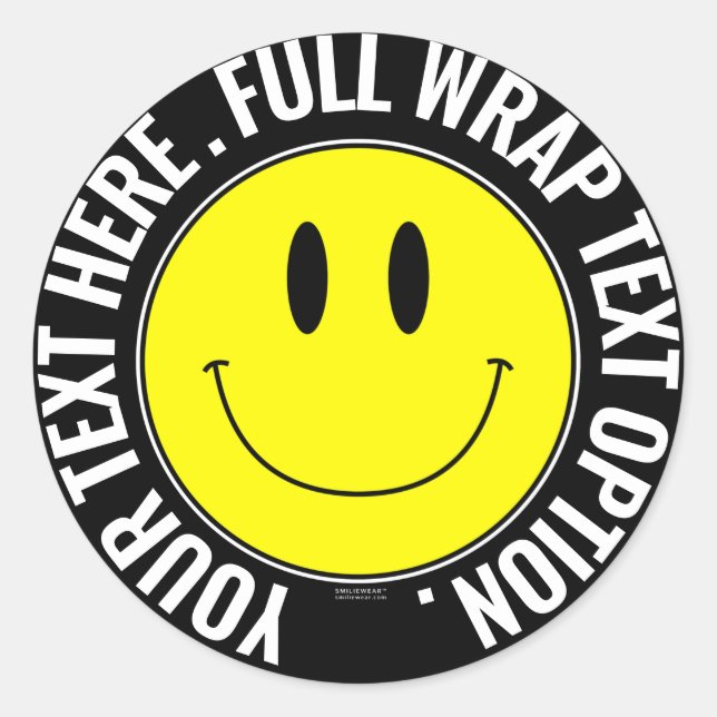 Faites votre propre Smilie Sticker rond, Enveloppe (Devant)