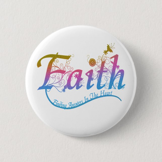 Faith 2 Inch Round Button (Front)
