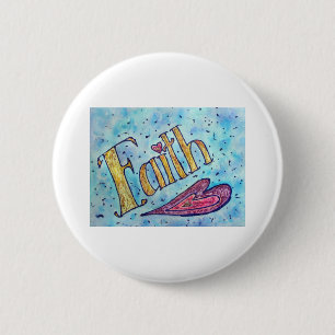 Faith 2 Inch Round Button