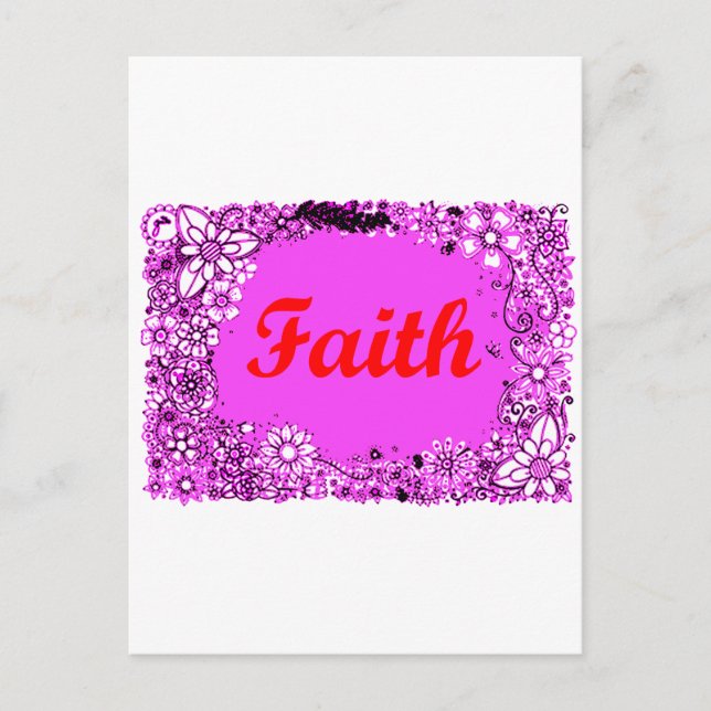 Faith 3 postcard (Front)