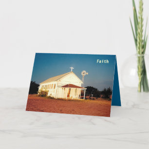FAITH AGLOW greeting card
