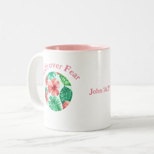Faith and Aloha Two-Tone Coffee Mug