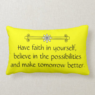 Faith and Belief Lumbar Pillow