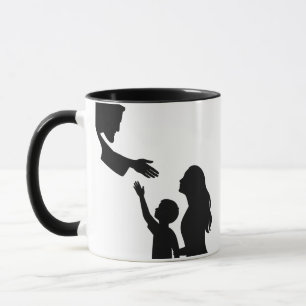 Faith and Family Mother Child Connecting to God  Mug
