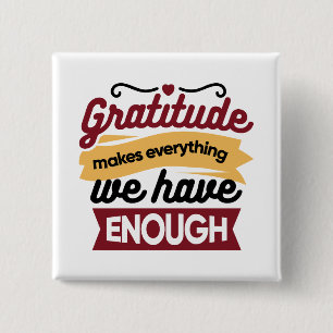 Faith and Gratitude Artwork – Uplifting Christian 2 Inch Square Button