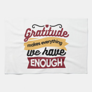 Faith and Gratitude Artwork – Uplifting Christian  Kitchen Towel