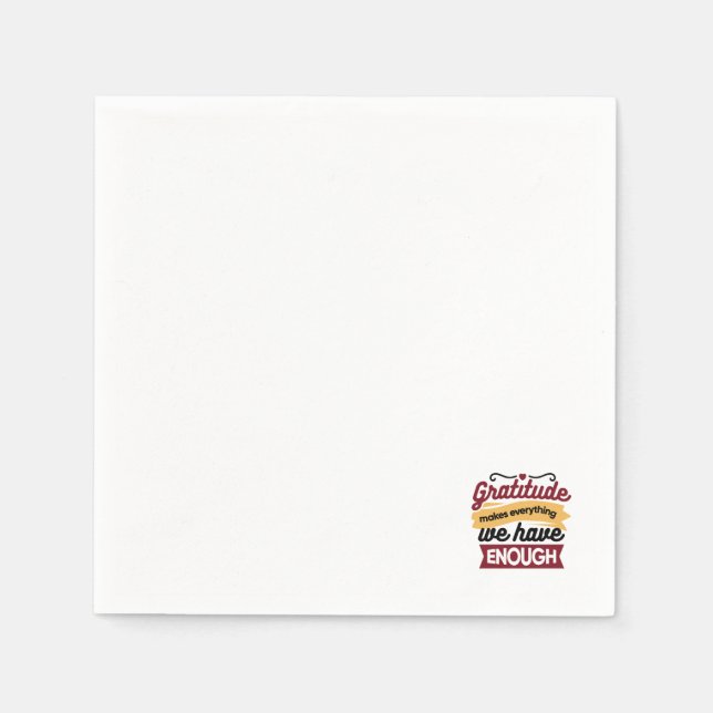 Faith and Gratitude Artwork – Uplifting Christian  Napkin (Front)