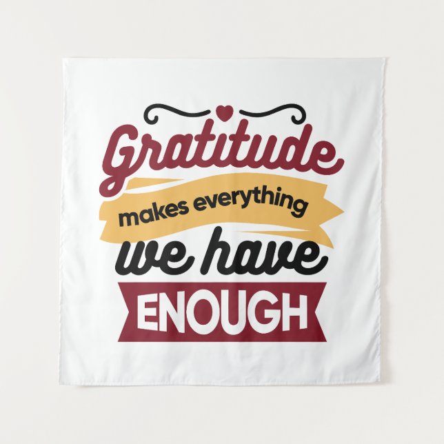 Faith and Gratitude Artwork – Uplifting Christian  Tapestry (Front)