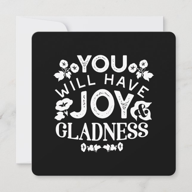 Faith and Happiness – Joy and Gladness Quotes (Front)