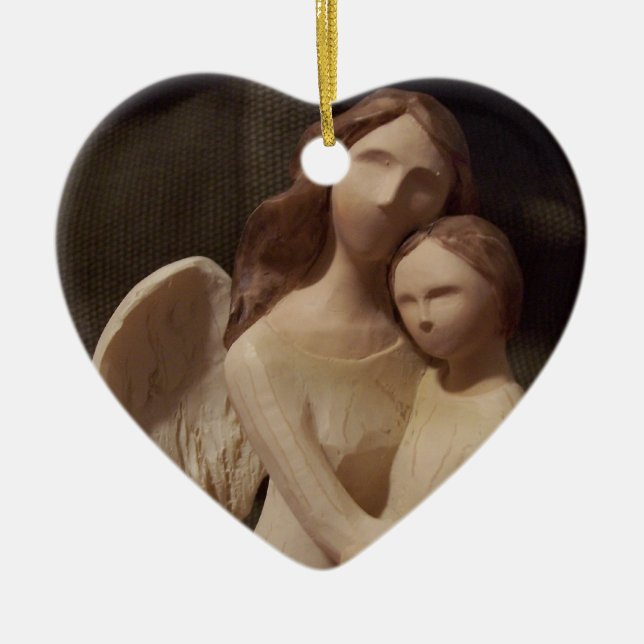 Faith and Hope Ceramic Ornament (Front)