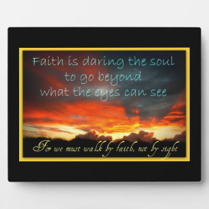 Faith and inspirational scenes Plaque