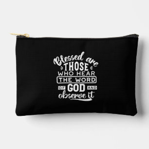 Faith and Obedience – Inspirational Scripture Accessory Pouch