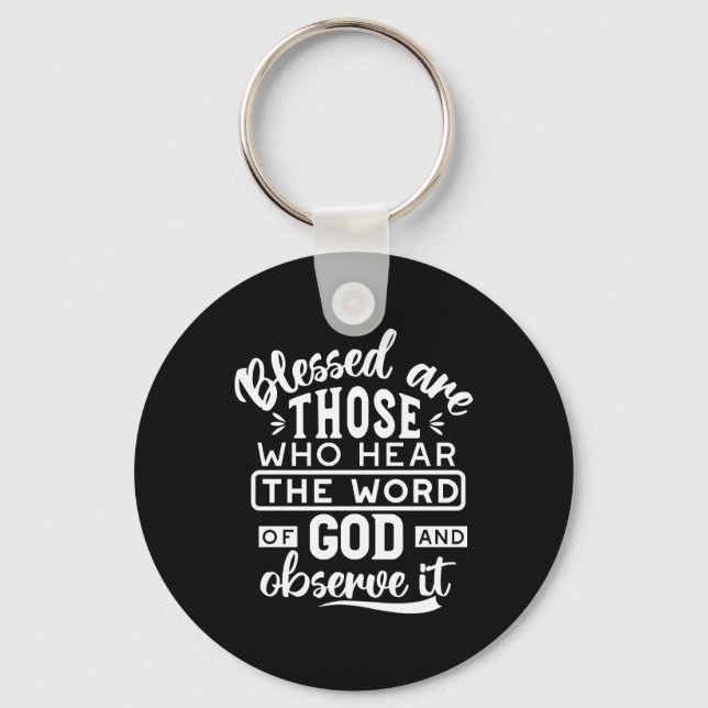 Faith and Obedience – Inspirational Scripture Keychain (Front)