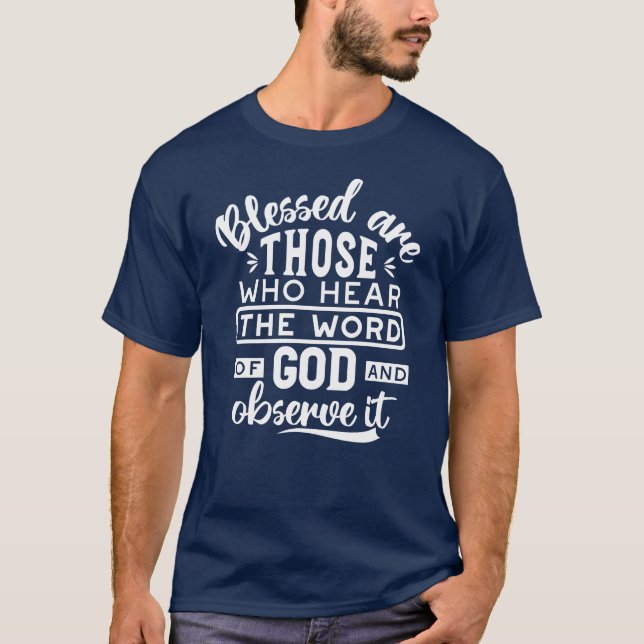 Faith and Obedience – Inspirational Scripture T-Shirt (Front)