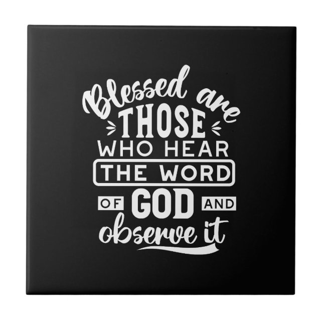 Faith and Obedience – Inspirational Scripture Tile (Front)