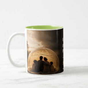 Faith and Planning Book Quote Two-Tone Coffee Mug
