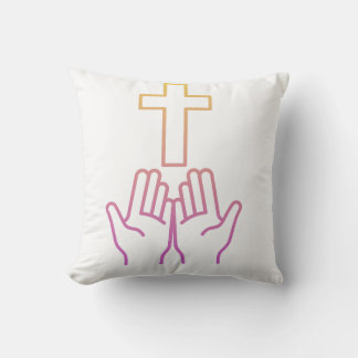Faith and Worship Line Art oreillers