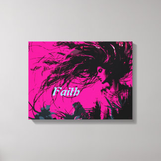 Faith Art Retro Canvas Print