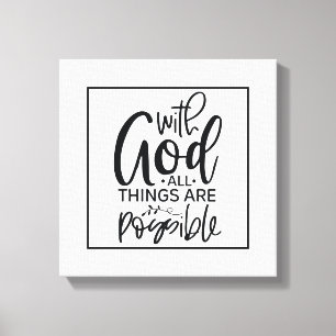 Faith Based Affirmation  Canvas Print