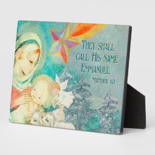 Faith based Christian theme Christmas Plaque