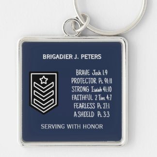Faith-Based Military Gift Keychain