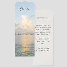 Faith & Bible Verse Matthew 17 bookmark