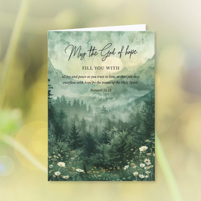 Faith Bible Verse Romans 15:13 Card (Creator Uploaded)