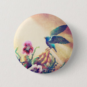 Faith Bird 2 Inch Round Button