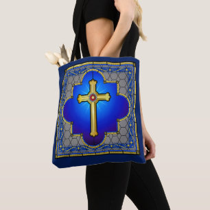 Faith, Blessed, Religion - See Back Tote Bag