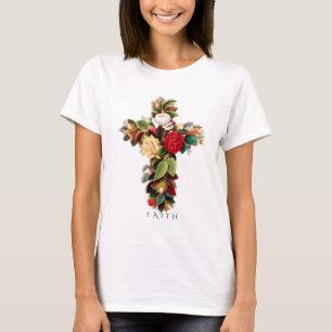 Faith Botanical Cross T-Shirt