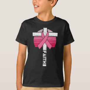 Faith Breast Cancer Awareness Christian Women Gift T-Shirt