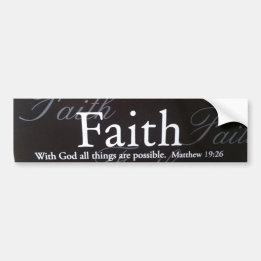 Bible Verse Bumper Stickers & Car Stickers Zazzle CA